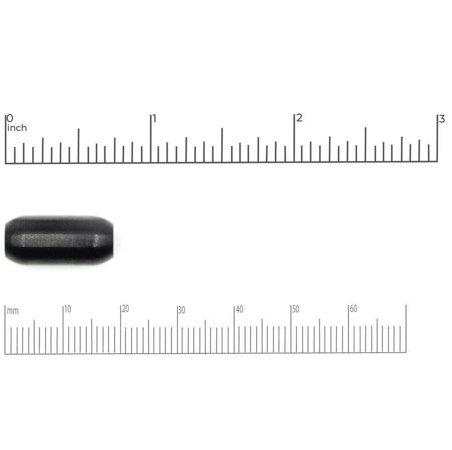 Smooth Barrel Clasp 5mm- Black