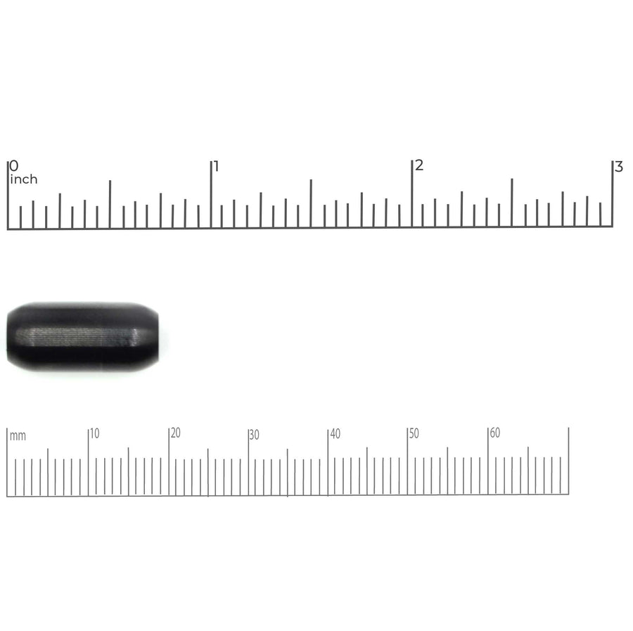 5mm Smooth Barrel Clasp- Black
