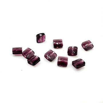 Swarovski 5053 Mini Square Bead- Amethyst 6mm Pk of 10