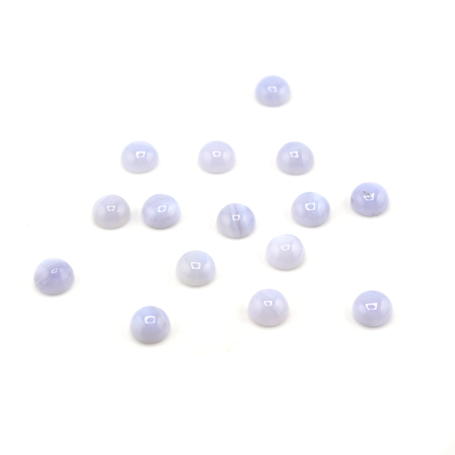Blue Lace Agate Round Cabochon 8mm