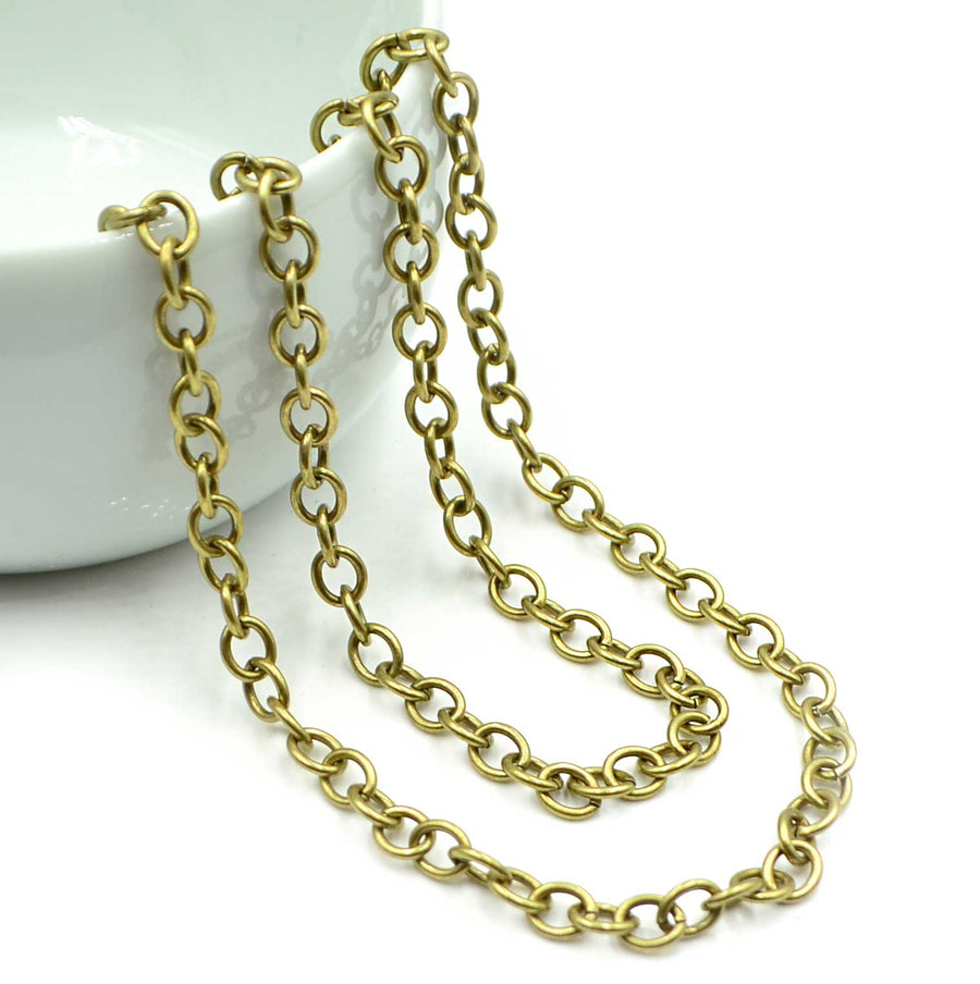Ship To Shore- Antique Brass Chain by the Foot