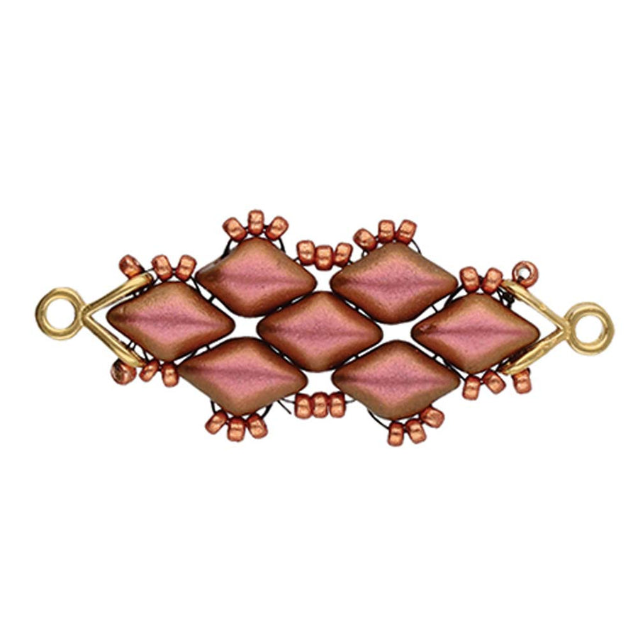 Cymbal Triades GemDuo Bead Ending- 24kt Gold Plate