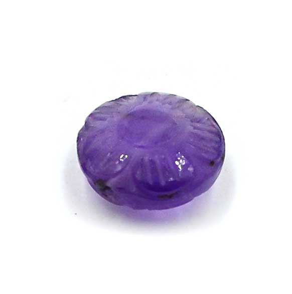 Carved Coin- Amethyst