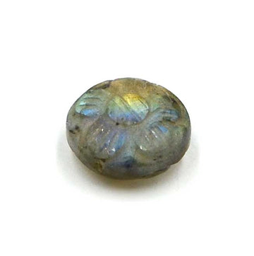 Carved Coin- Labradorite