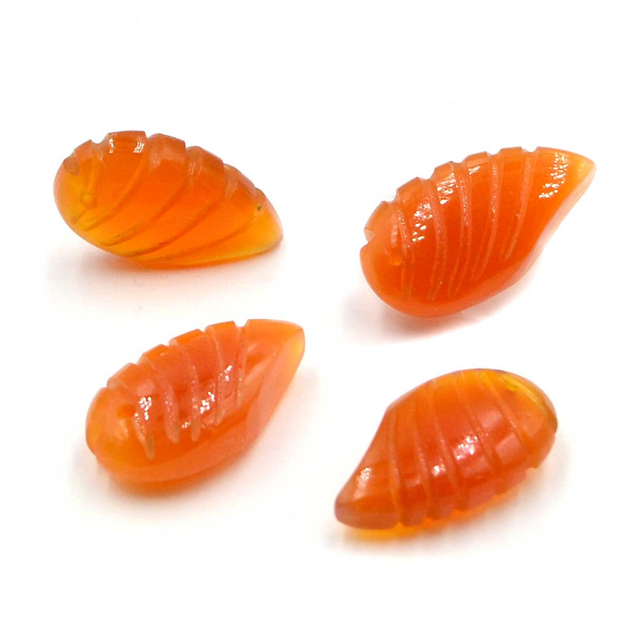 Carved Leaf- Carnelian