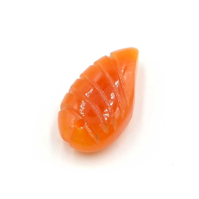 Carved Leaf- Carnelian