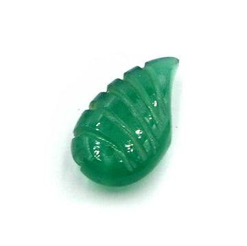 Carved Leaf- Green Onyx