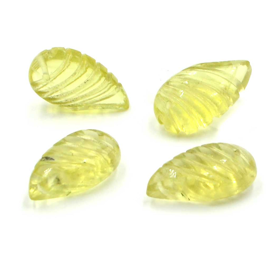 Carved Leaf- Lemon Quartz