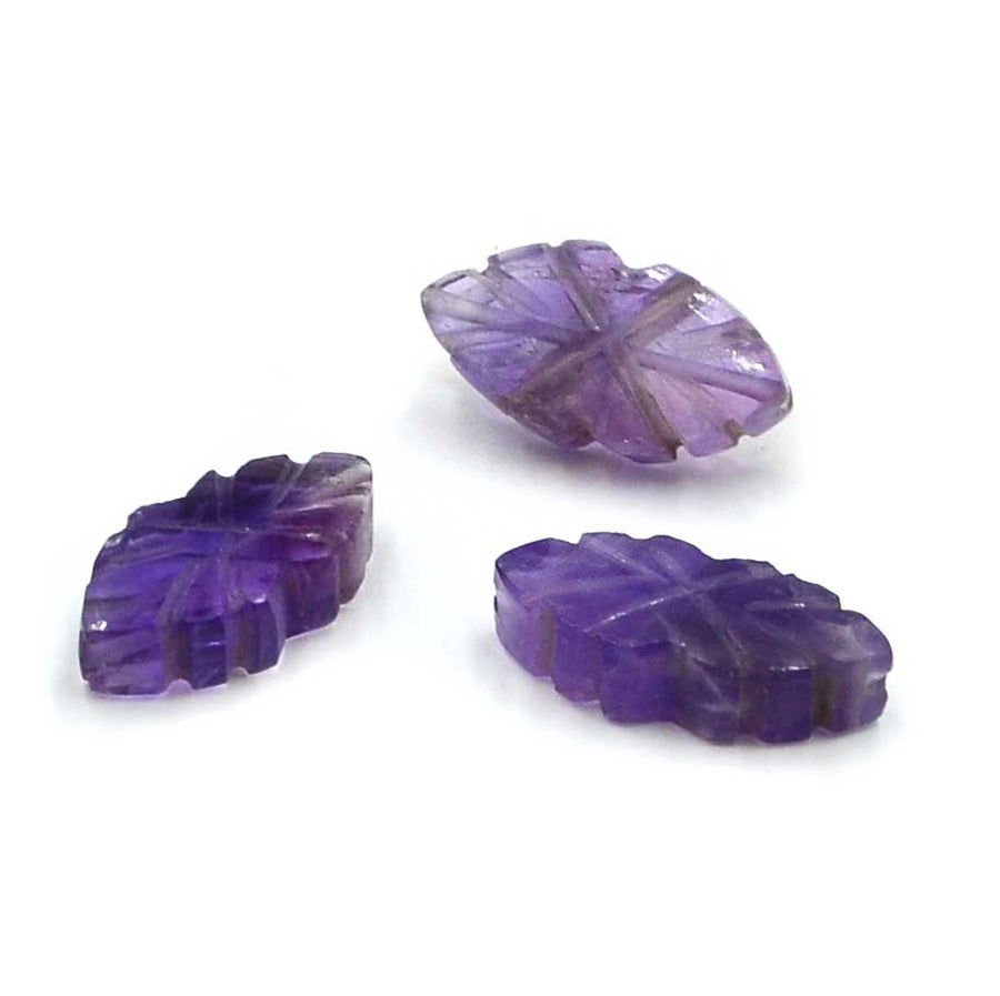 Carved Marquise- Amethyst