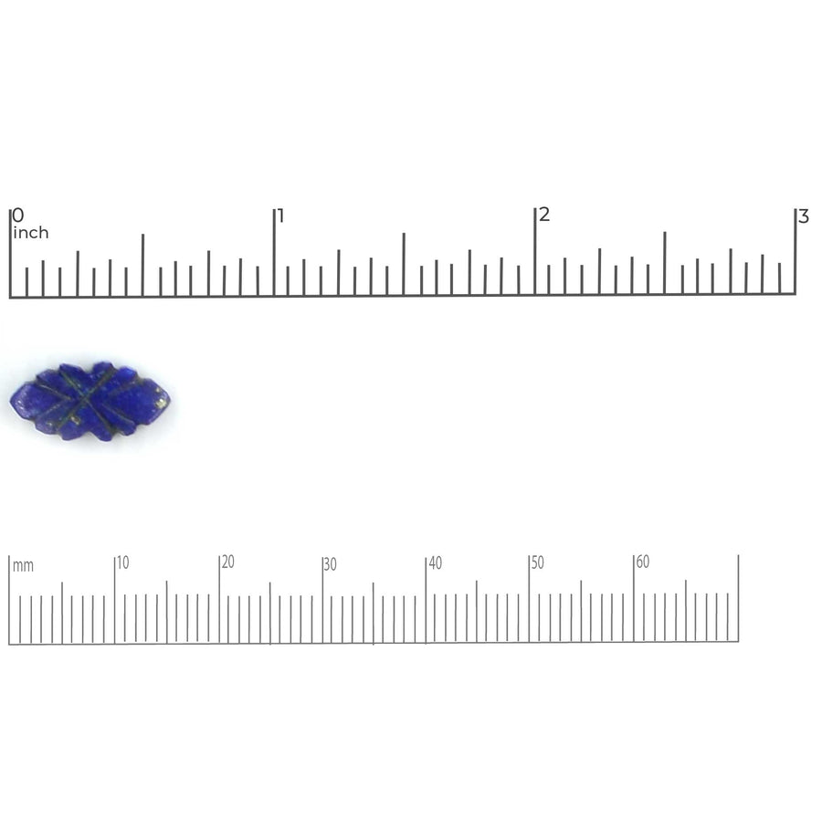 Carved Marquise- Lapis