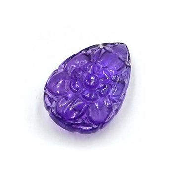 Carved Pear- Amethyst