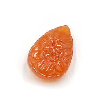 Carved Pear- Carnelian