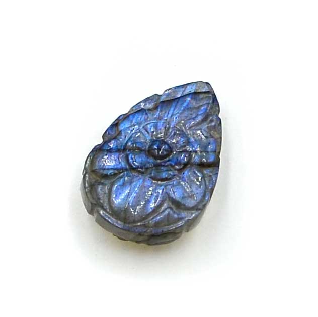 Carved Pear- Labradorite