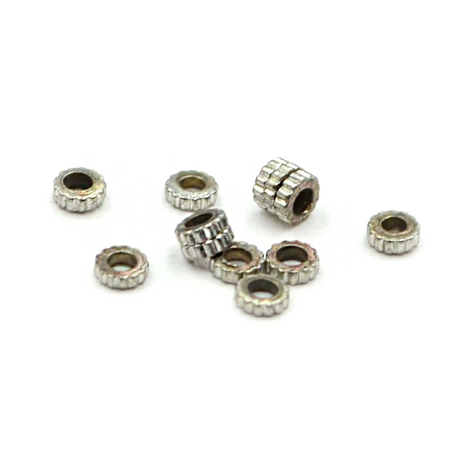 Cog Spacers- Silver Plate