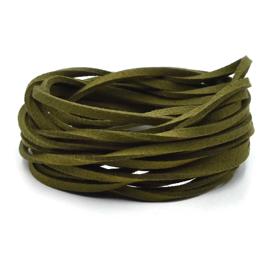 Compassion Suede- Olive Green By The Yard