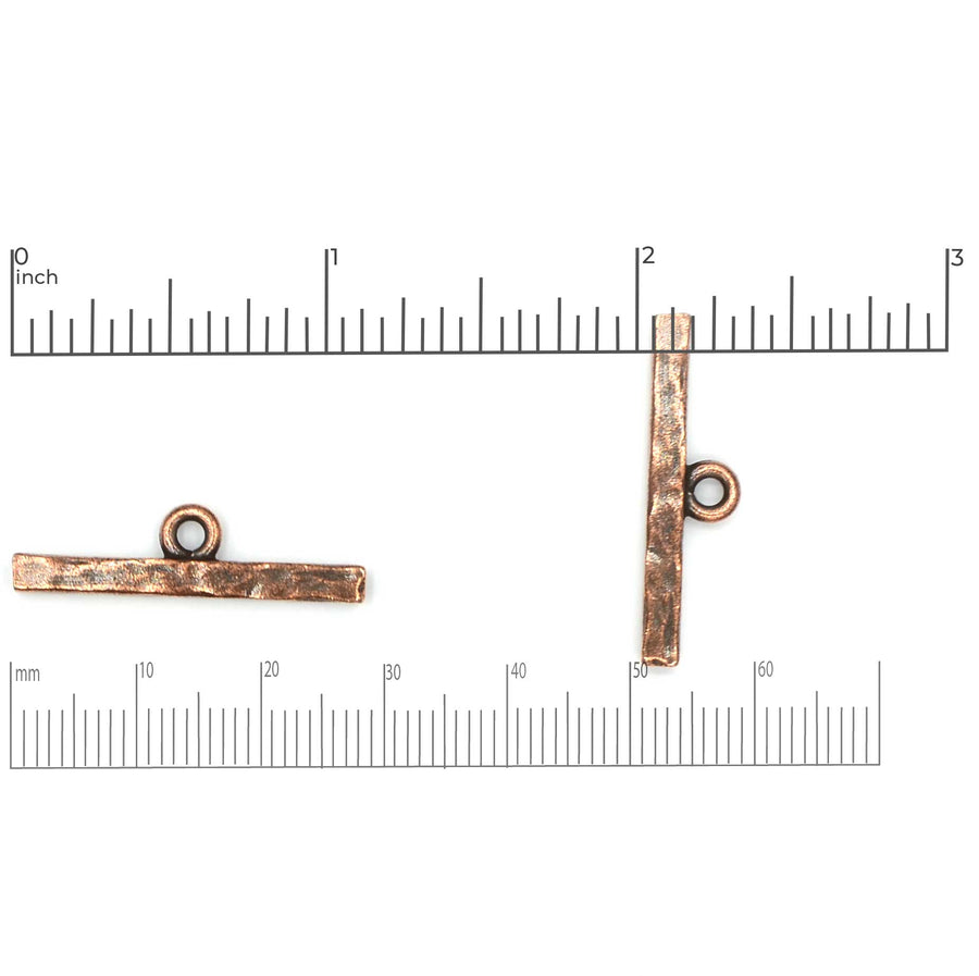 Contemporary Toggle Bar- Antique Copper