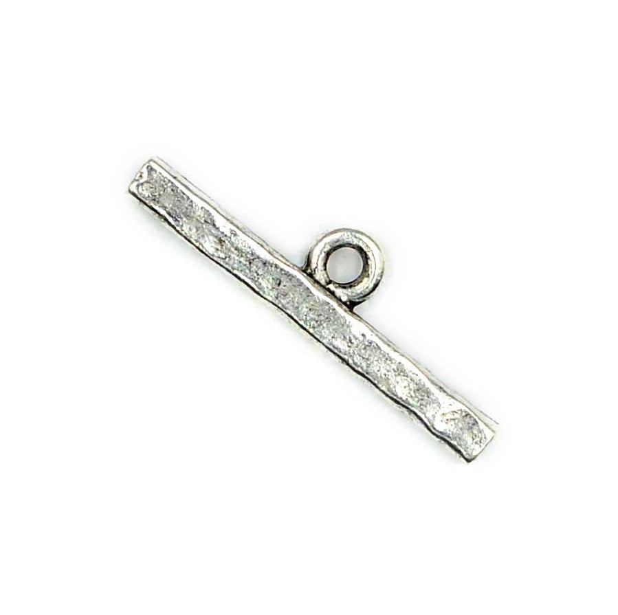 Contemporary Toggle Bar- Antique Silver – Beadshop.com