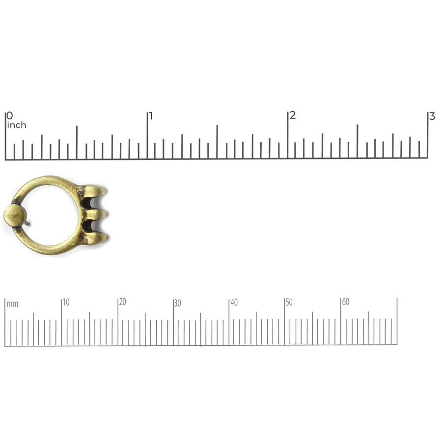 Cymbal Farali III SuperDuo Earrings- 24Kt Gold Plate (1 Pair)