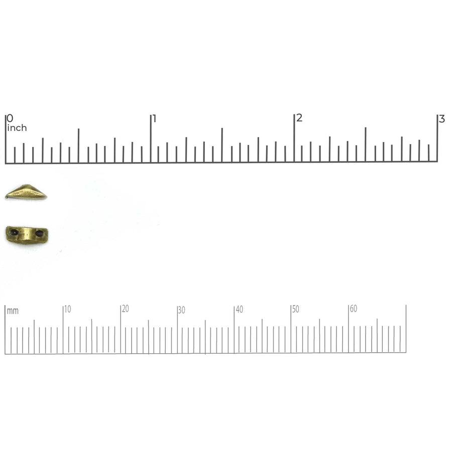 Cymbal Kanava GemDuo Side Bead- Antique Brass