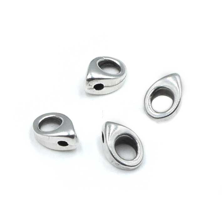 Cymbal Kolympos SuperDuo Bead Ending- Antique Silver