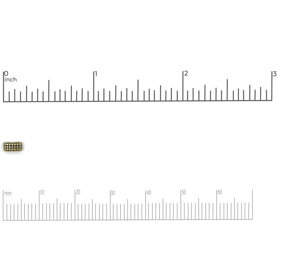 Cymbal Marathi Half Tila Bead Sub- 24kt Gold Plate
