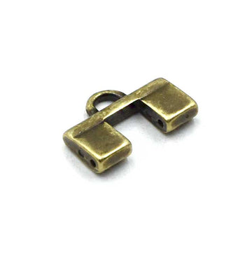Cymbal Piperi II Tila Bead Ending- Antique Brass