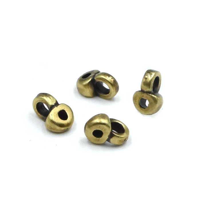 Cymbal Remata SuperDuo Bead Ending- Antique Brass