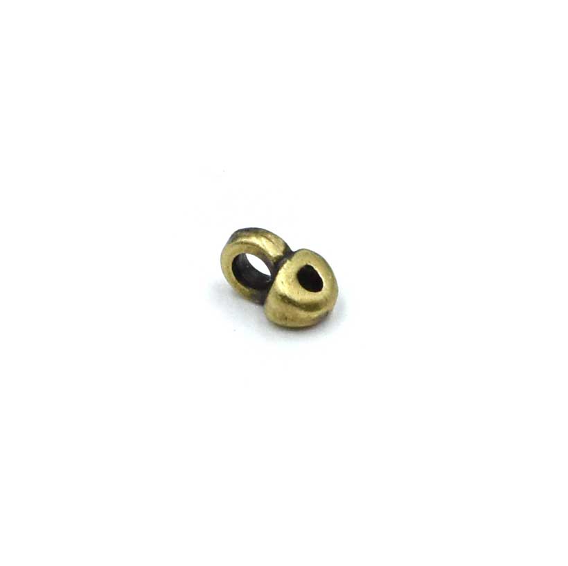 Cymbal Remata SuperDuo Bead Ending- Antique Brass