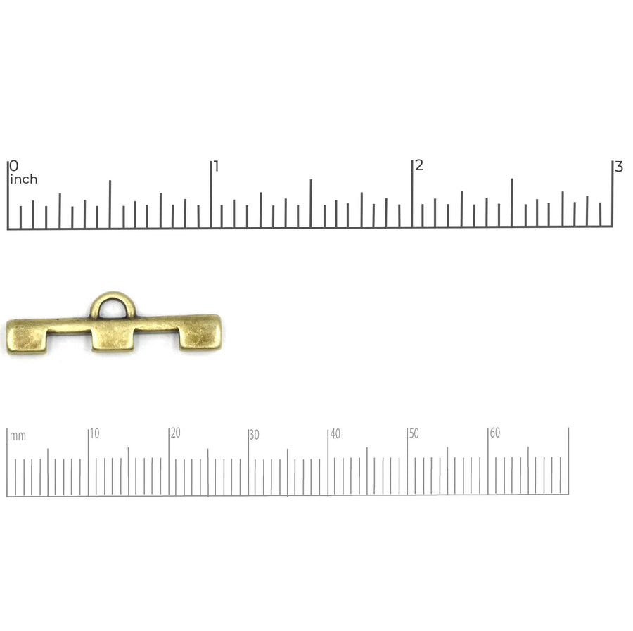 Cymbal Soros III Tila Bead Ending- Antique Brass