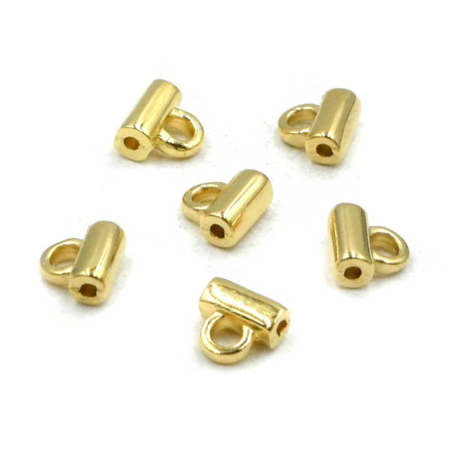 Cymbal Soros Tila Bead Ending- 24kt Gold Plate