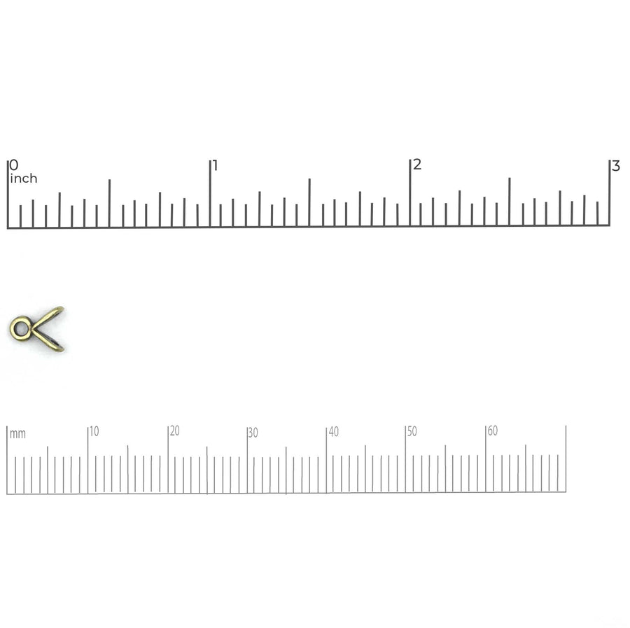 Cymbal Triades GemDuo Bead Ending- Antique Silver