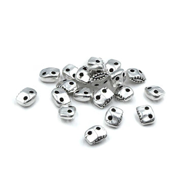 Cymbal Varidi SuperDuo Sub Beads- Antique Silver  (20 Pieces)
