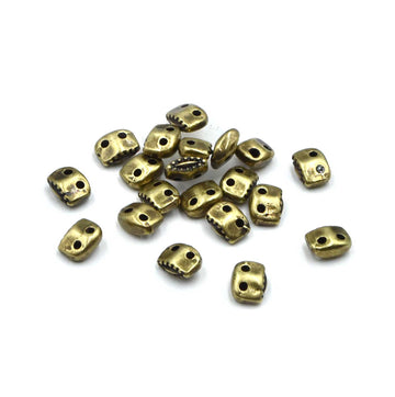 Cymbal Varidi SuperDuo Sub Beads- Antique Brass  (20 Pieces)