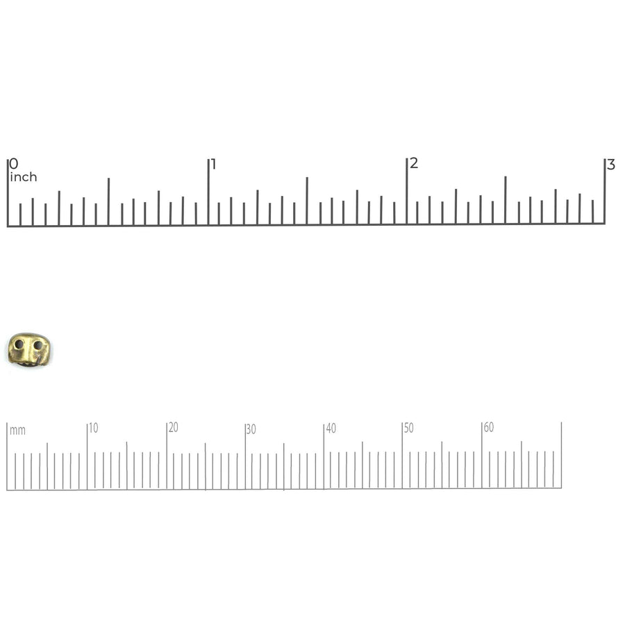 Cymbal Varidi SuperDuo Sub Beads- Antique Brass  (20 Pieces)