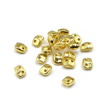 Cymbal Varidi Superduo Sub Bead 24kt Gold Plate  (20 beads)