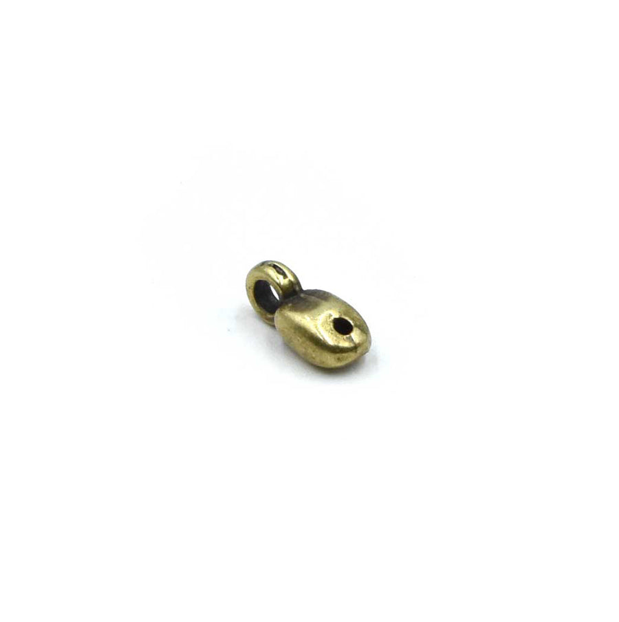 Cymbal Vourkoti SuperDuo Bead Ending- Antique Brass