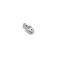 Cymbal Vourkoti SuperDuo Bead Ending- Antique Silver