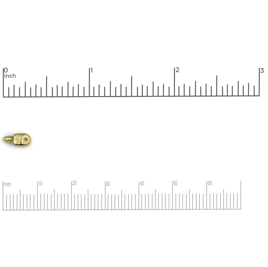 Cymbal Vourkoti SuperDuo Bead Ending- 24kt Gold Plate