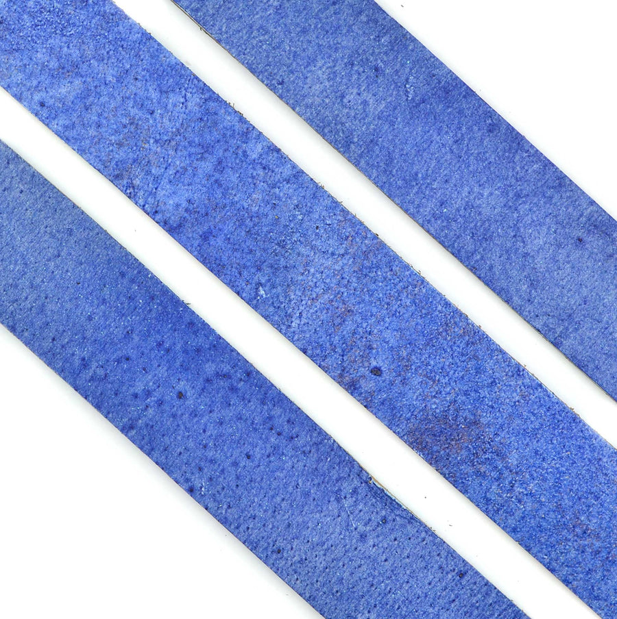 Distressed Denim- 20mm Strap Leather