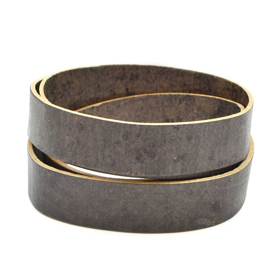 Distressed Gray- 20mm Strap Leather