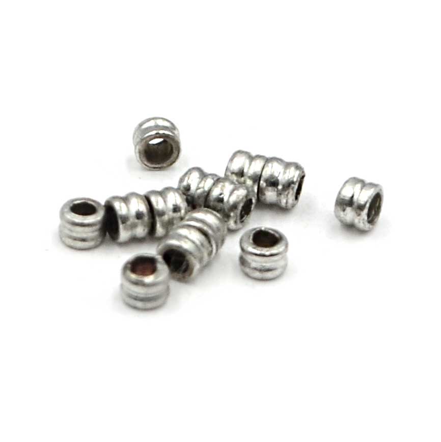Double Spacers- Silver Plate