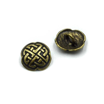 Celtic Knot Button- Antique Brass