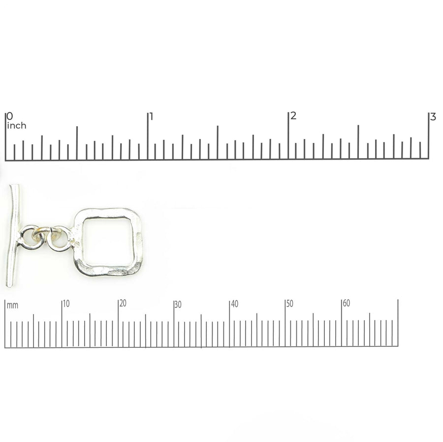 Vermeil Square Toggle Clasp