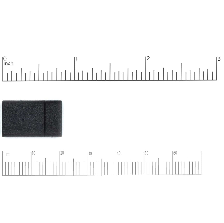 Flat Acrylic Clasp 10- Black