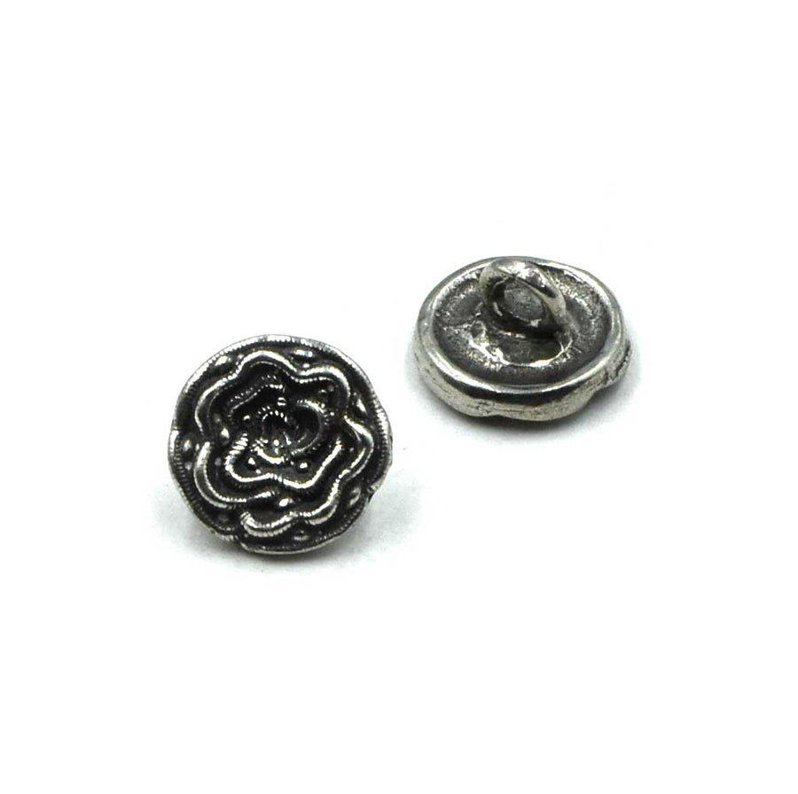 Garden Hero Button- Antique Pewter