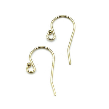 Gold Fill 1.5mm Dot Ear Wires (1 pair)