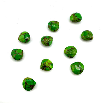 Green Copper Turquoise Briolette