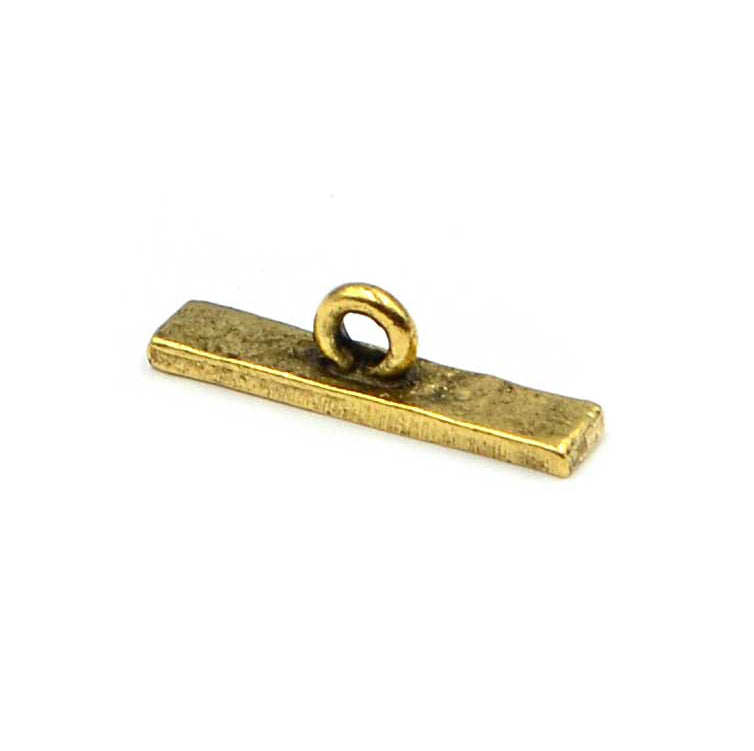 Hammered Toggle Bar- Antique Gold