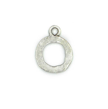 Hammered Toggle Ring- Antique Silver
