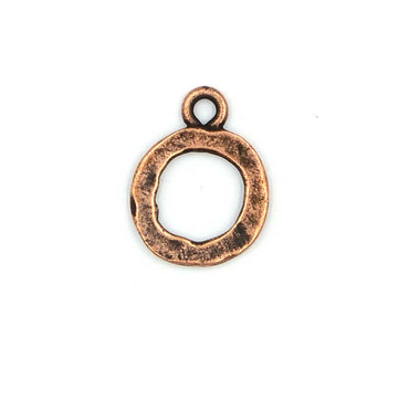 Hammered Toggle Ring- Antique Copper